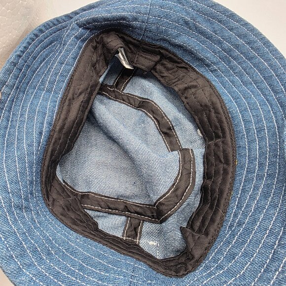 Urban Outfitters UO-76 Womens Denim Blue Bucket Hat Casual Retro Y2k Athleisure - Picture 7 of 8